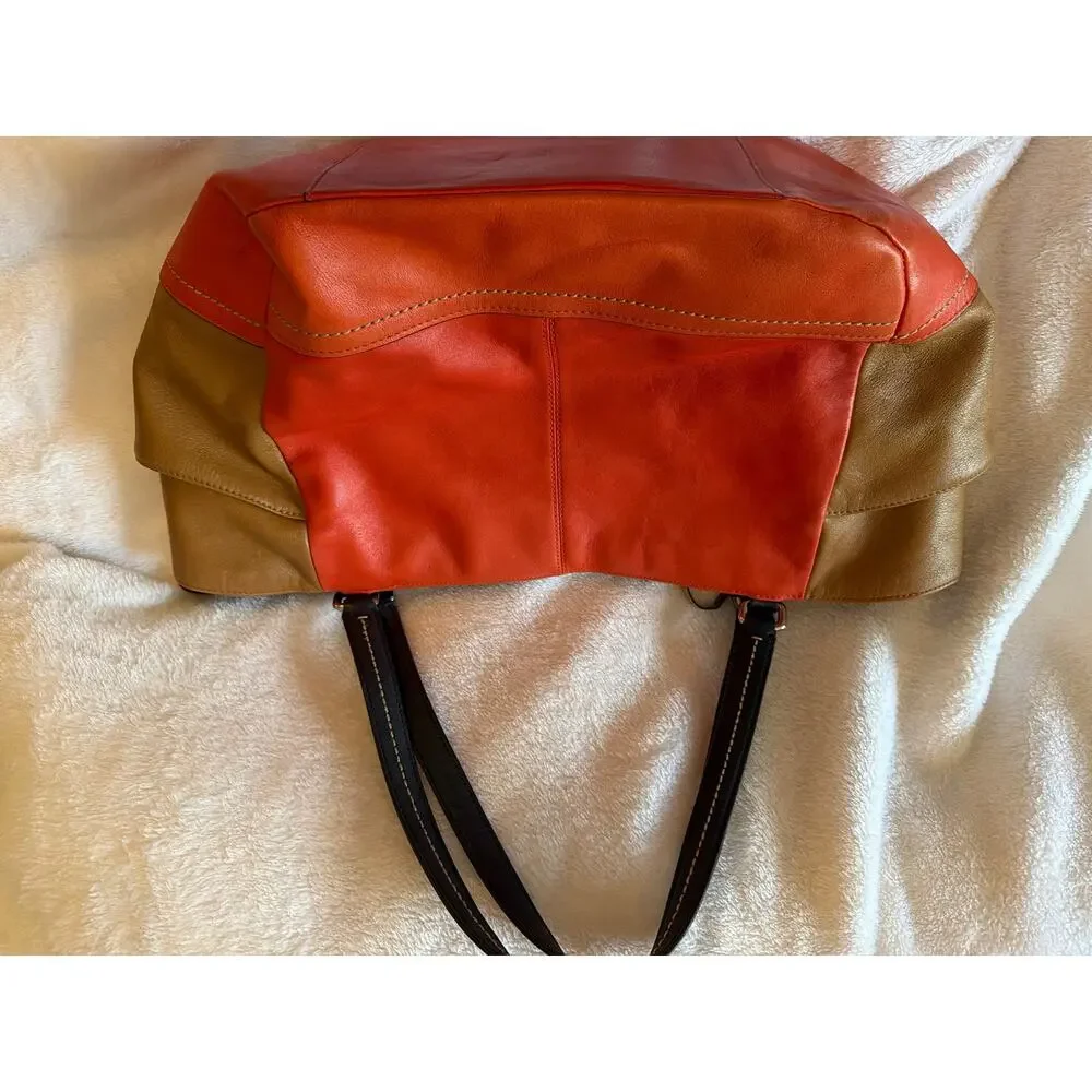 Coach Park Carrie Colorblock Leather Shoulder Tote Bag – Style F24065